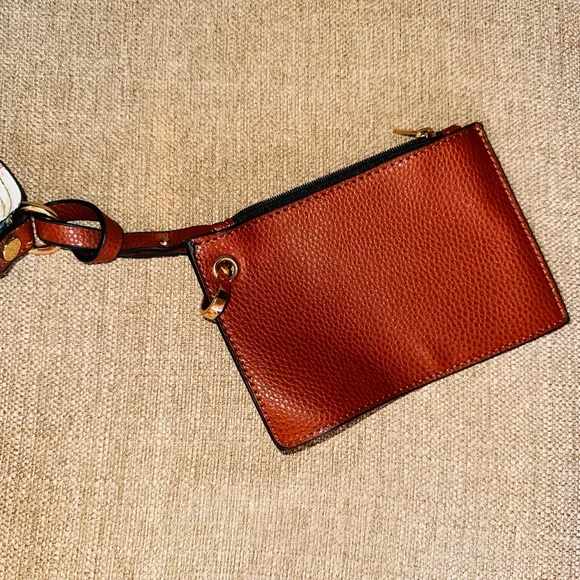 EUC GH Bass & Co Floral Pebble Leather Floral 3 In 1 Shoulder Tote Purse - Picture 7 of 15